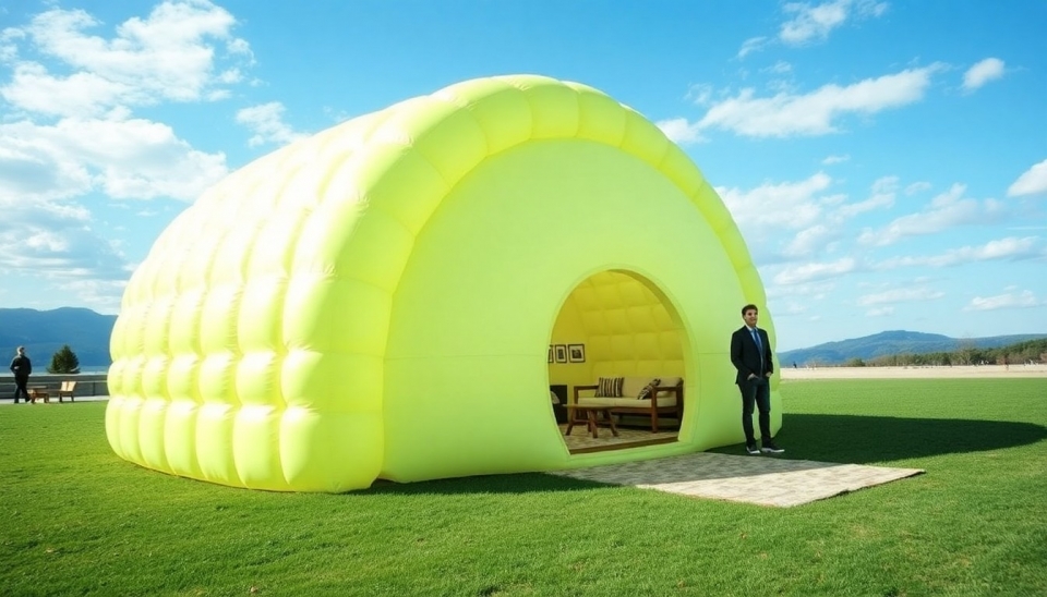 Nouveau niveau de mobilité : une maison gonflable que l’on peut installer n’importe où