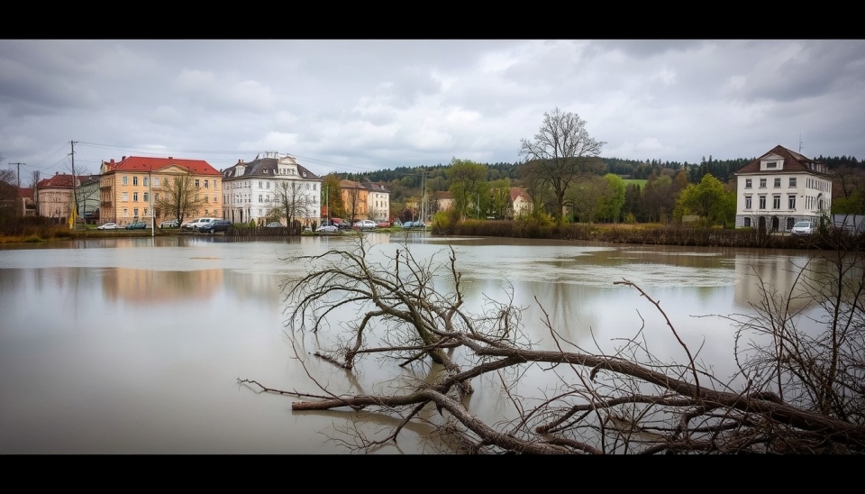 Conséquences des Inondations à Opava, République Tchèque