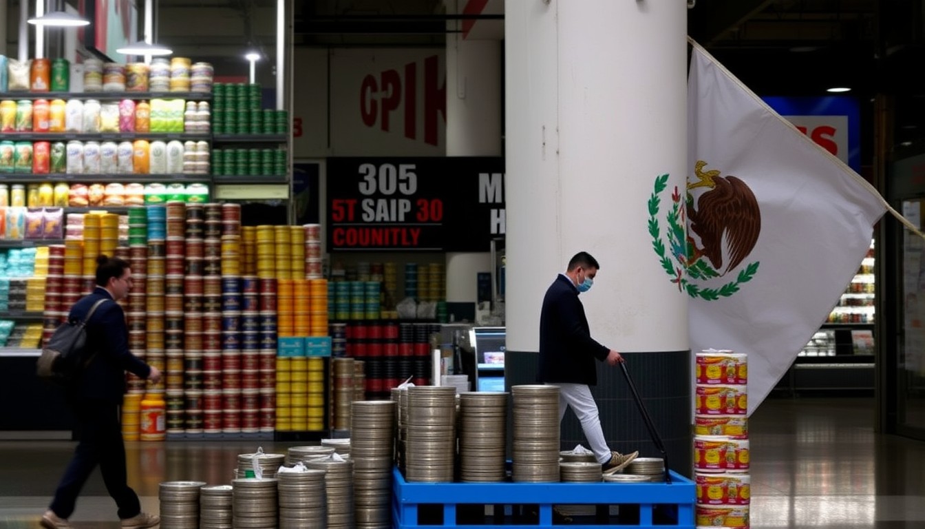 A inflação anual no México desacelera antes da decisão de taxa do Banxico