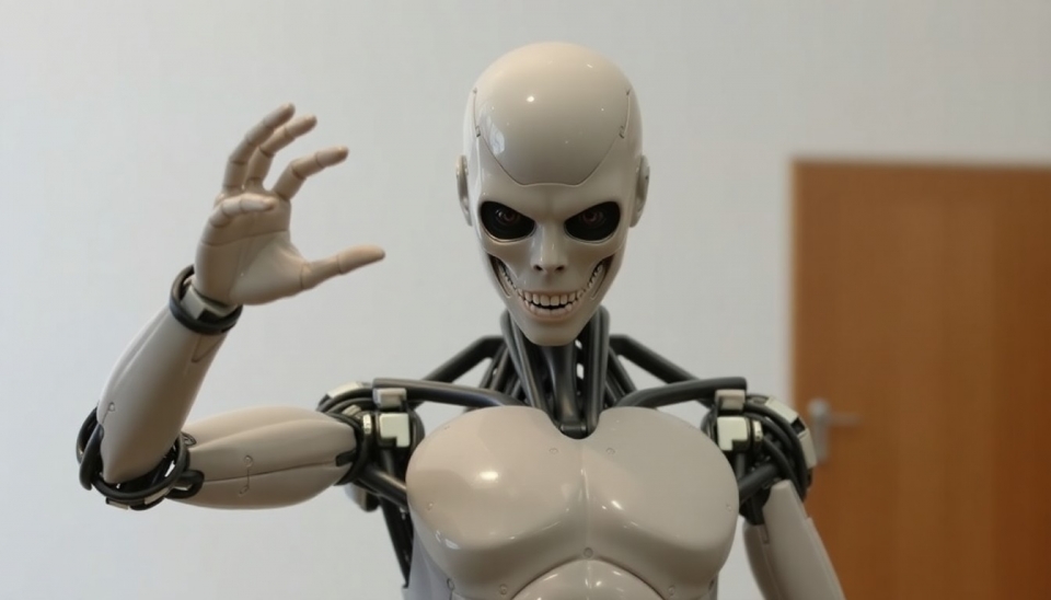 Creepy Humanoid Robot Moves Using 1000 Eerie Artificial Muscles