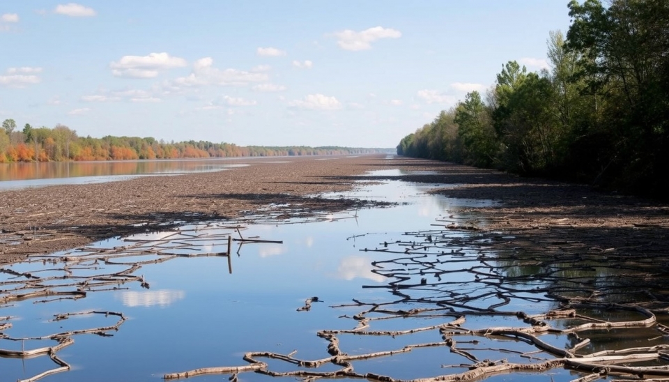 Conditions de sécheresse : Les niveaux d'eau du fleuve Mississippi atteignent des creux critiques, menaçant les exportations alimentaires des États-Unis