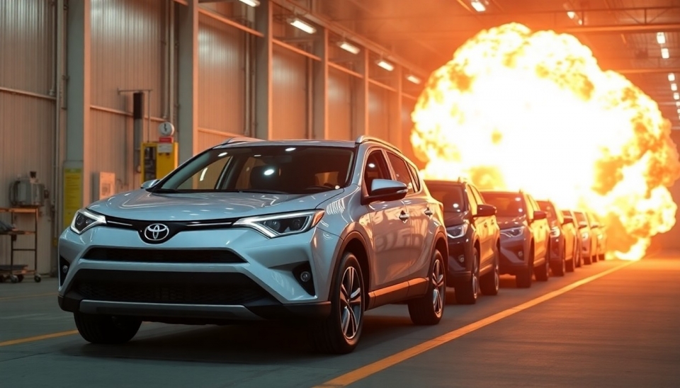 Explosão causa pausa na produção da planta da Toyota RAV4 no Canadá