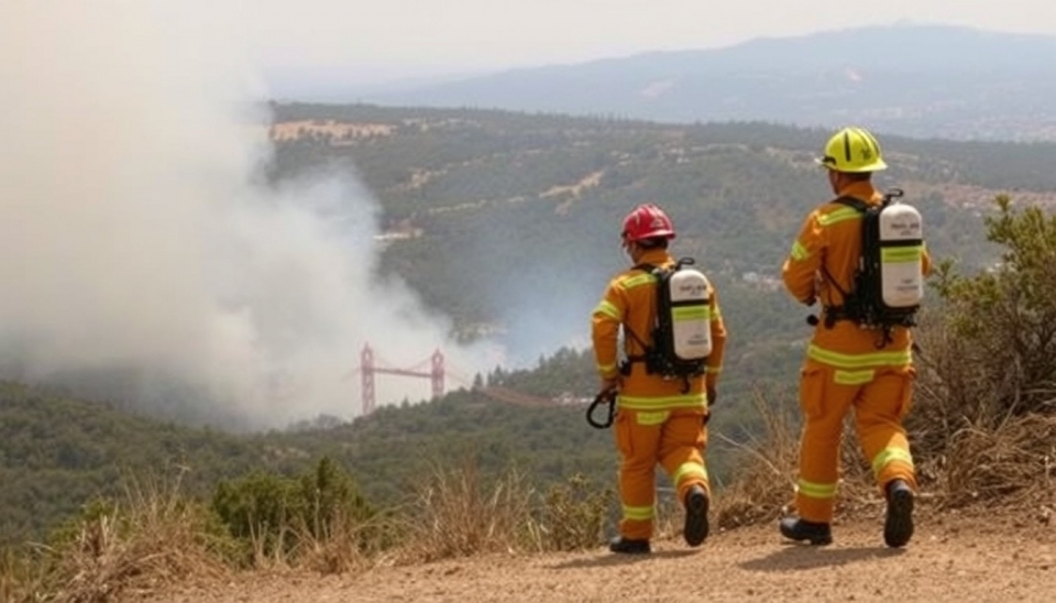 Los bomberos luchan contra los incendios en el norte de Portugal durante el cuarto día