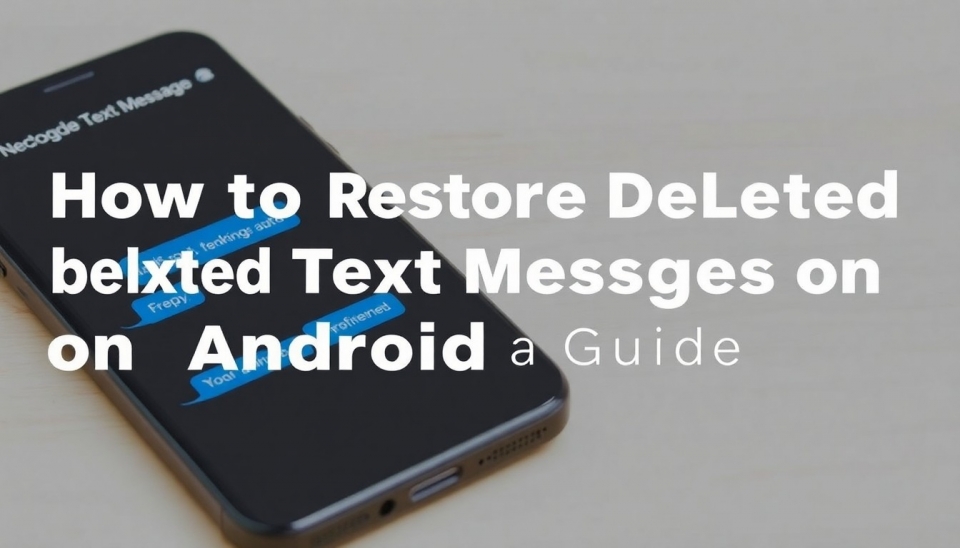 Comment Restaurer des Messages Textes Supprimés sur Android: Un Guide Étape par Étape