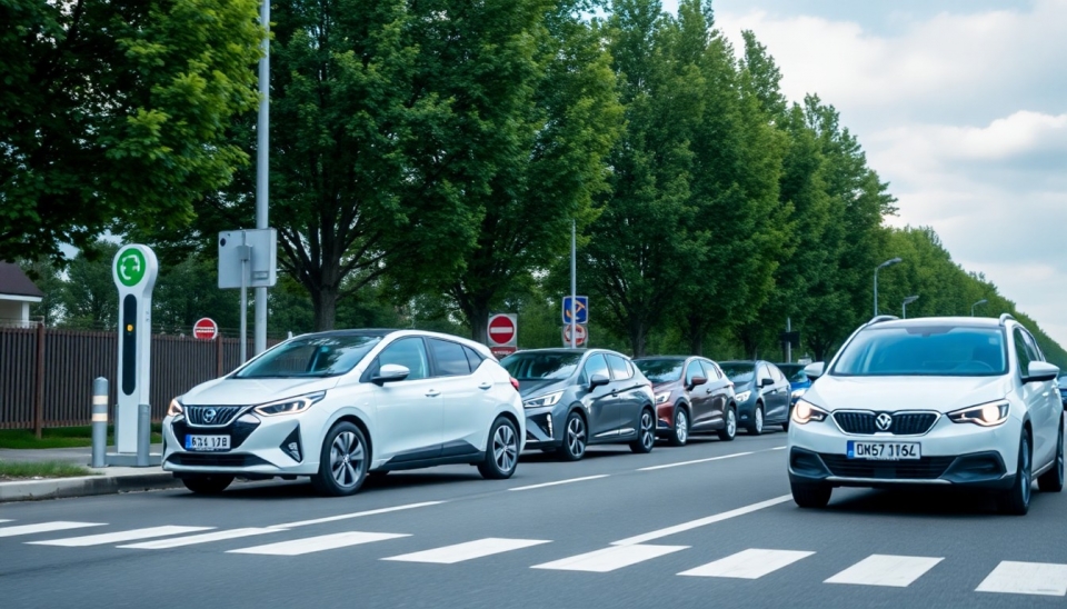 ヨーロッパ道路における電気自動車の増加