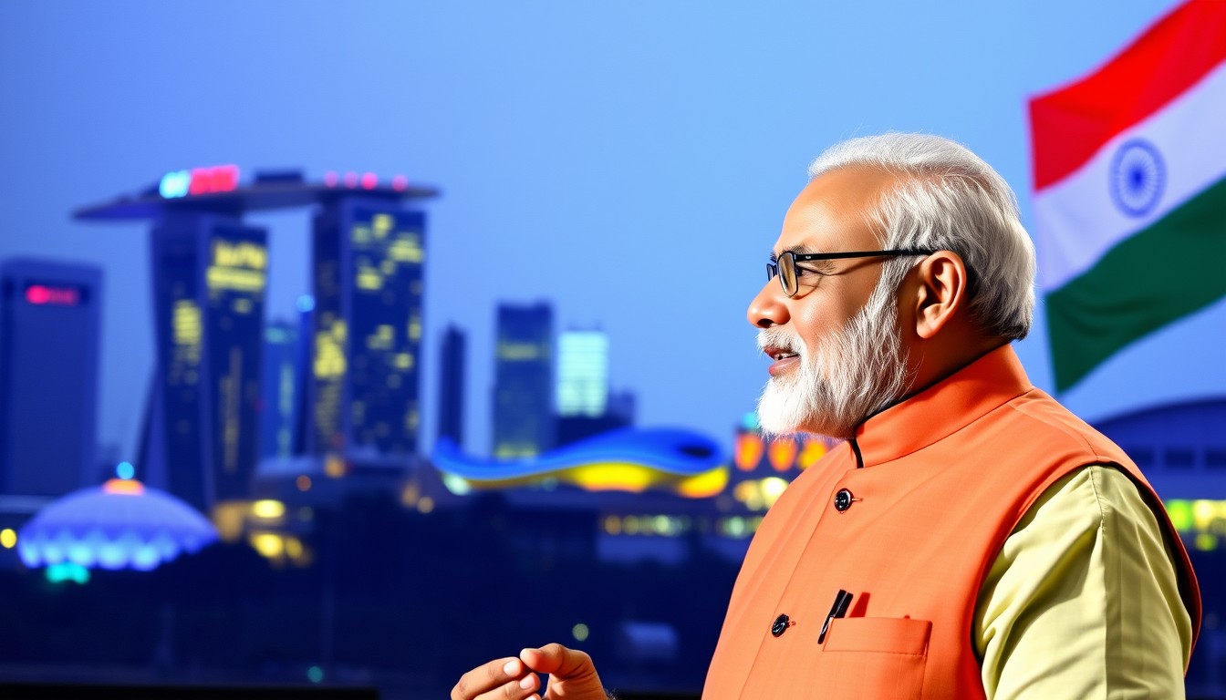 L’Inde signe un accord sur les puces avec Singapour, stimulant les ambitions technologiques de Modi