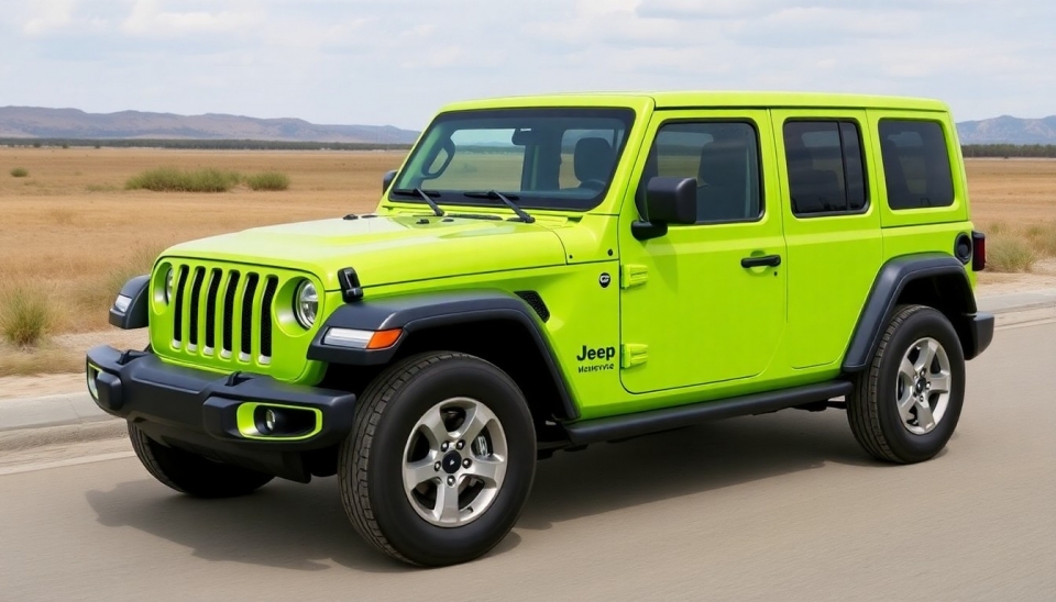 Jeep presenta el nuevo color verde brillante 