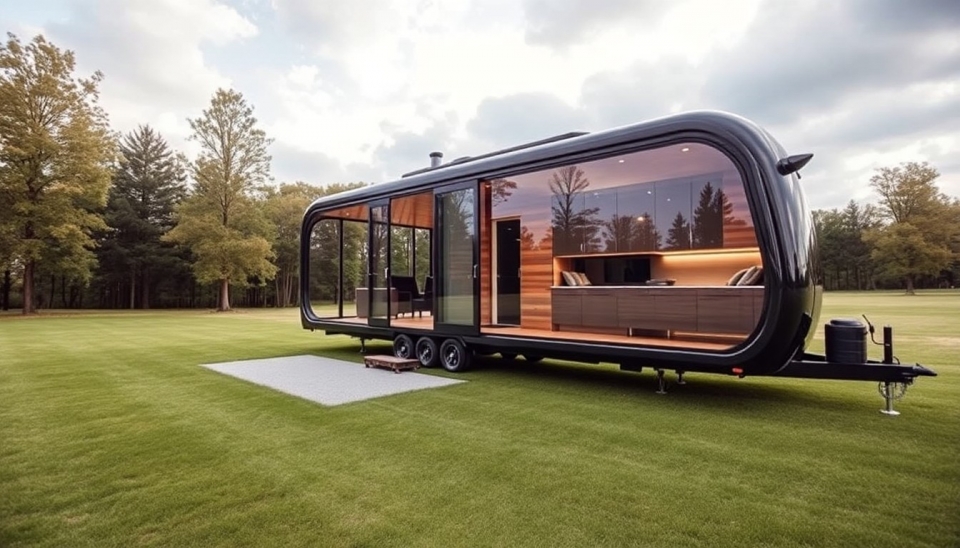 Luxury Glass Trailer Unfolds into Spacious Home in Just 15 Minutes