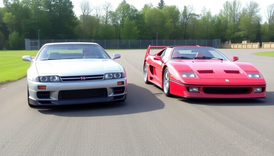 Prueba de Rendimiento del Clásico Nissan GT-R frente al Ferrari F40 en Circuito Cerrado