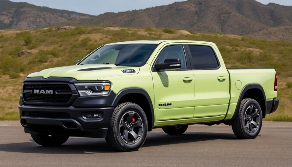 Ram Annonce le Lancement d'un Pickup Électrique pour 2026