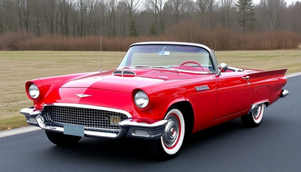 Raro Ford Thunderbird de 1957 com Superalimentador Chega ao Mercado