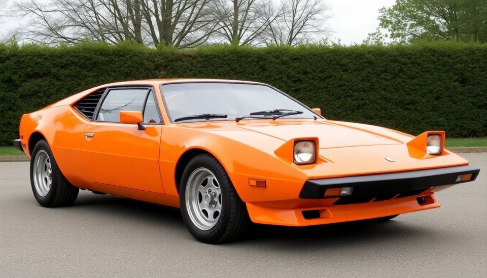 Rarissime De Tomaso Pantera 90Si mis aux enchères : une chance de posséder une légende