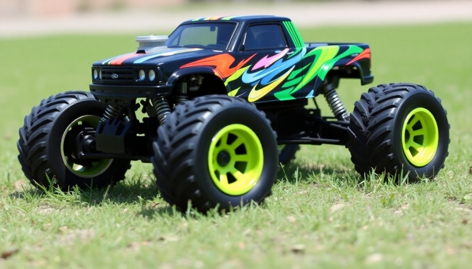 Small but Mighty: RC Monster Truck with a Tiny V8 Engine