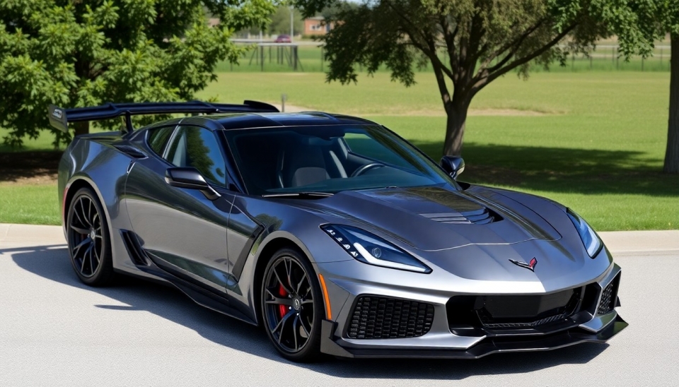 Chevrolet Corvette ZR1 de 2019 único foi leiloado na Barrett-Jackson