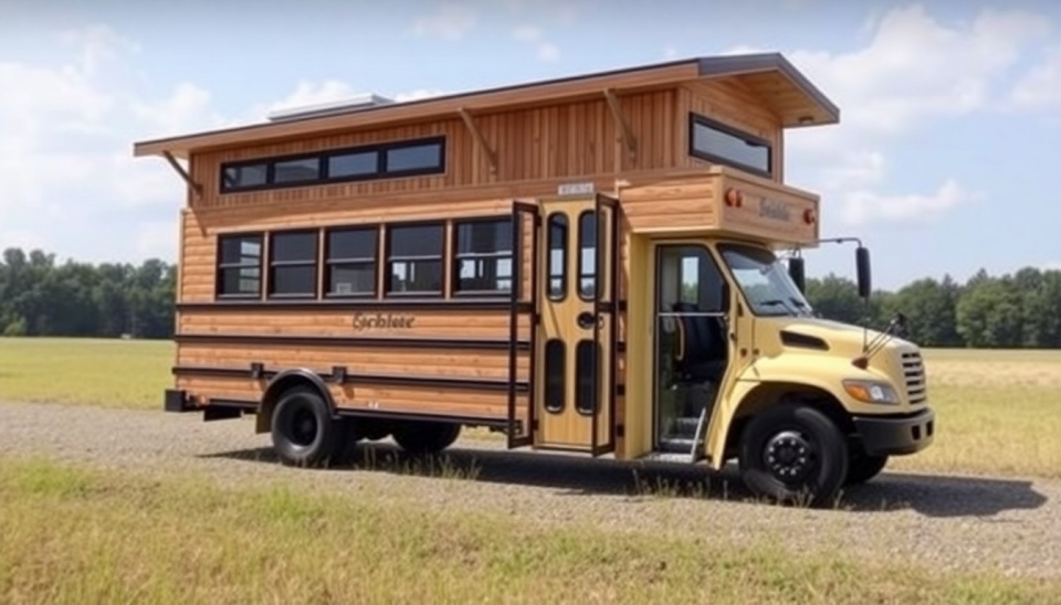 Casa Única sobre Rodas: Ônibus Escolar com Teto Elevado