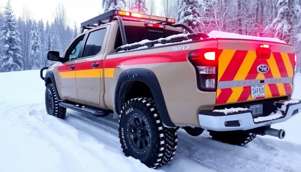 Unusual Recovery of 4WD Truck in Snow: Off-Road Challenges and Emergency Measures